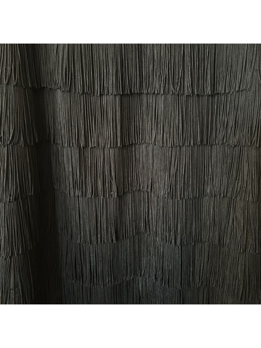 Jaygodfrey black silk fringe skirt size 8 - Picture 7 of 8